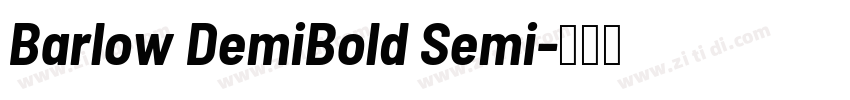 Barlow DemiBold Semi字体转换